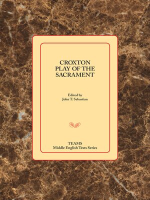 cover image of Croxton Play of the Sacrament